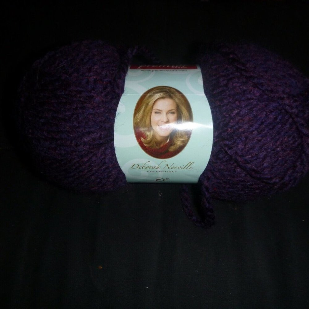 1 Skein Premier Yarns Serenity Chunky Heathers Yarn Color Deep Waters 109 yds